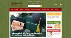 Desktop Screenshot of lehmansdeli.com